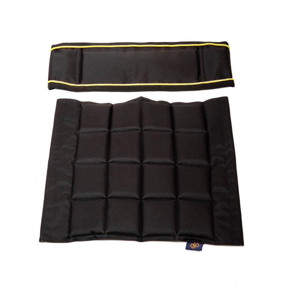 Stuhl und Lehne schwarz/ gold