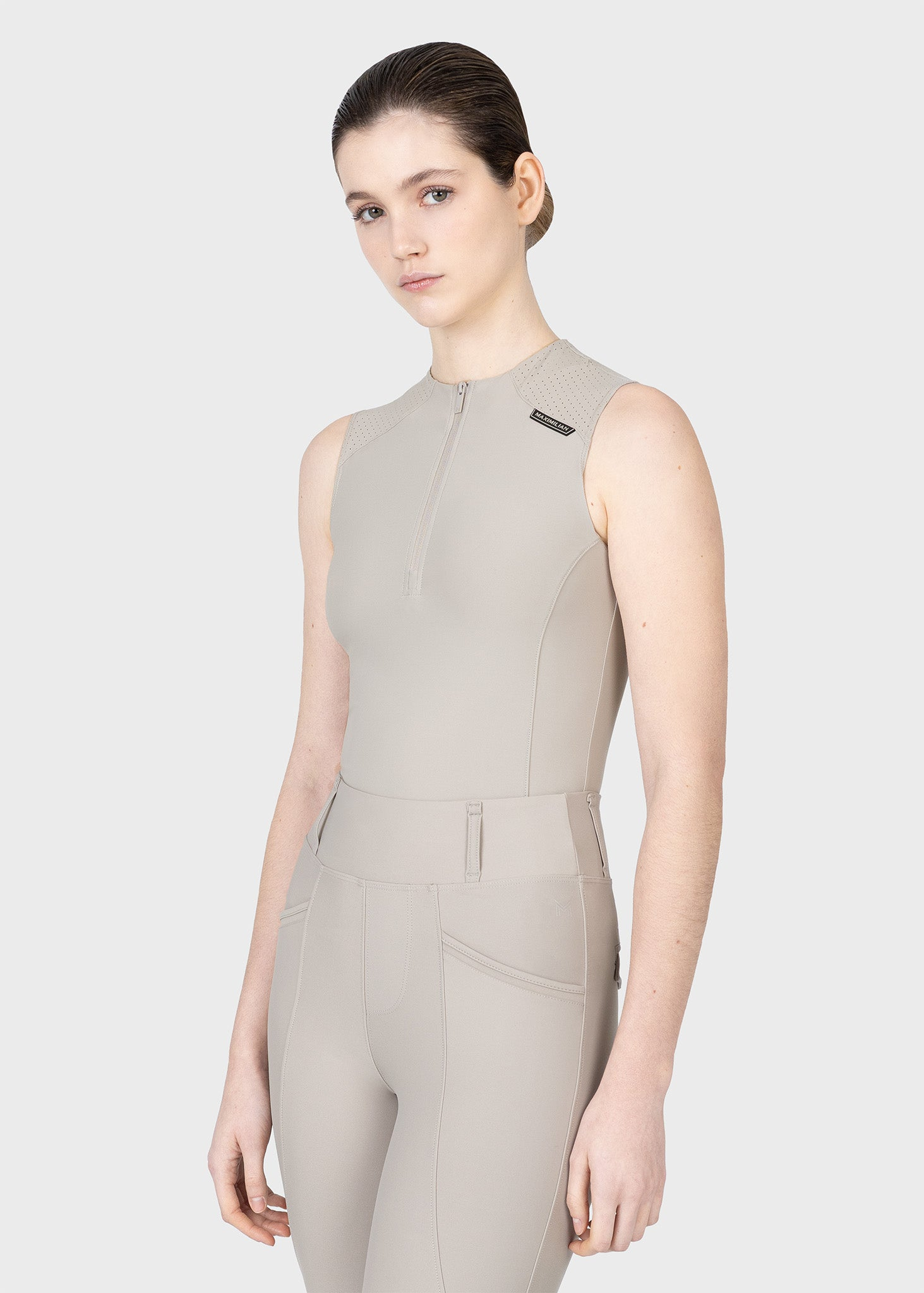 MAXIMILIAN EQUESTRIAN Origin Base Layer ärmellos soft taupe