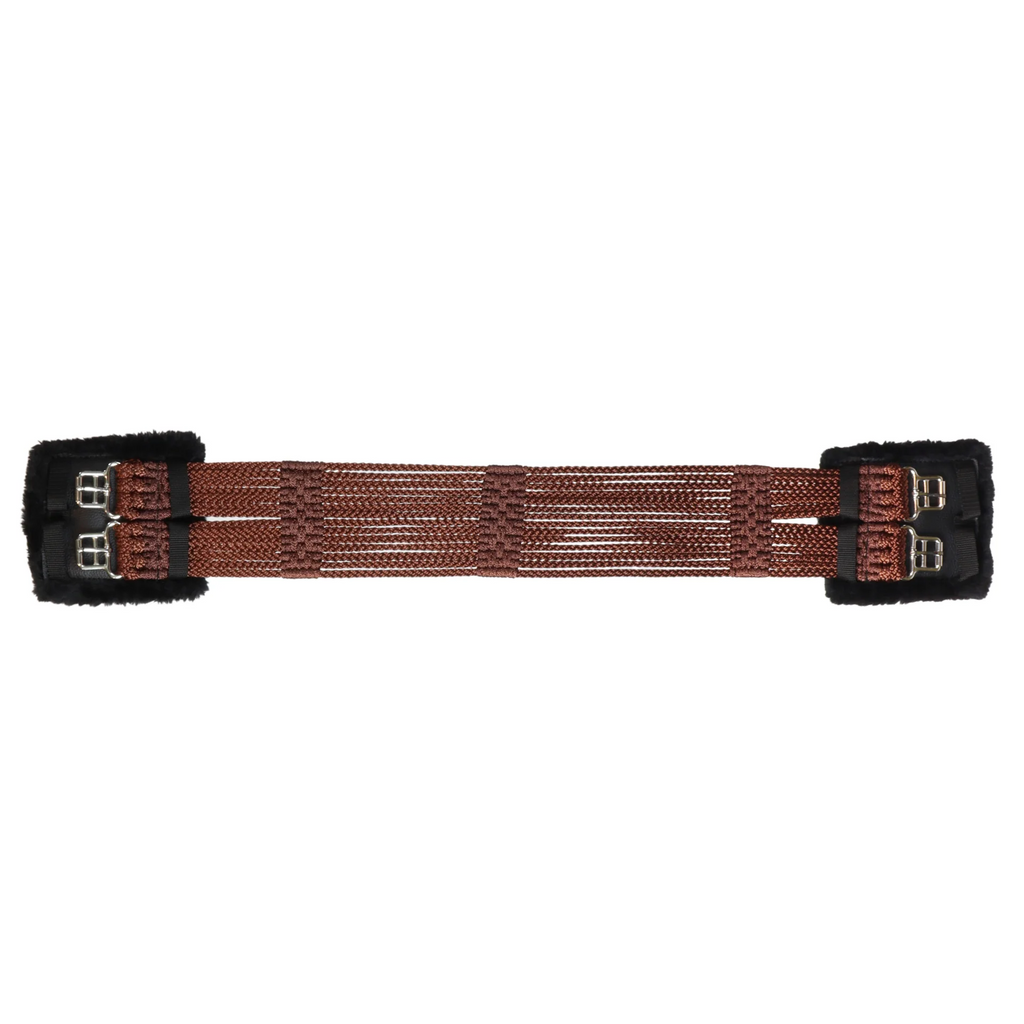 stübben Cord Girth with Padded Stainless Steel Buckles brown