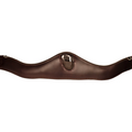 Stubben Leather Girth Contour with Elastic on Both Sides Ebony