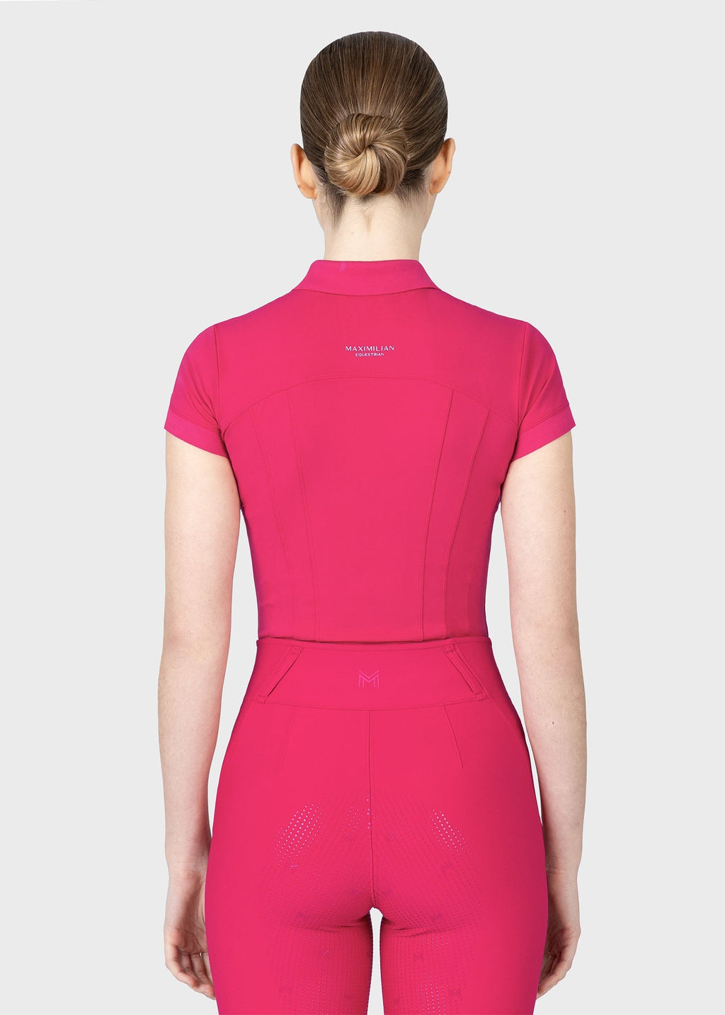 MAXIMILIAN EQUESTRIAN Arc Kurzarm Polo Shirt cranberry