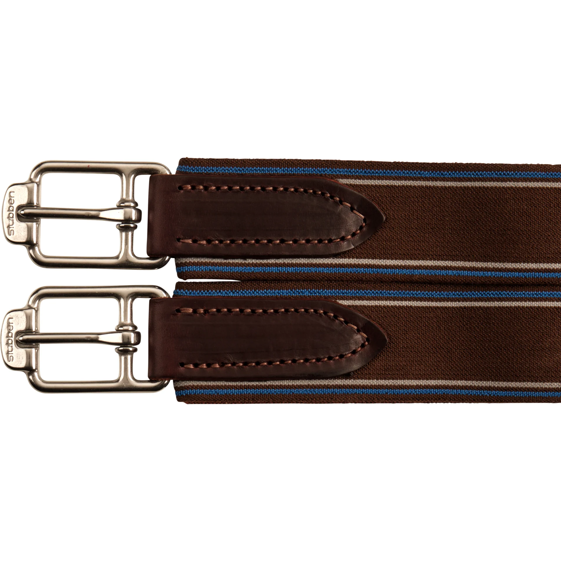 Stübben Leather Long Girth Overlay with Elastic on Both Sides Ebony