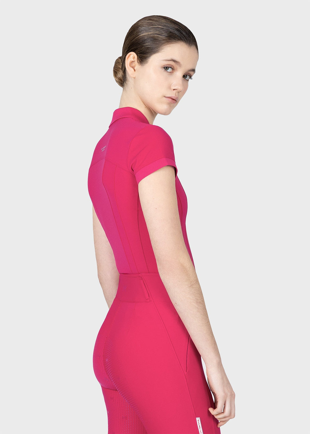 MAXIMILIAN EQUESTRIAN Arc Kurzarm Polo Shirt cranberry