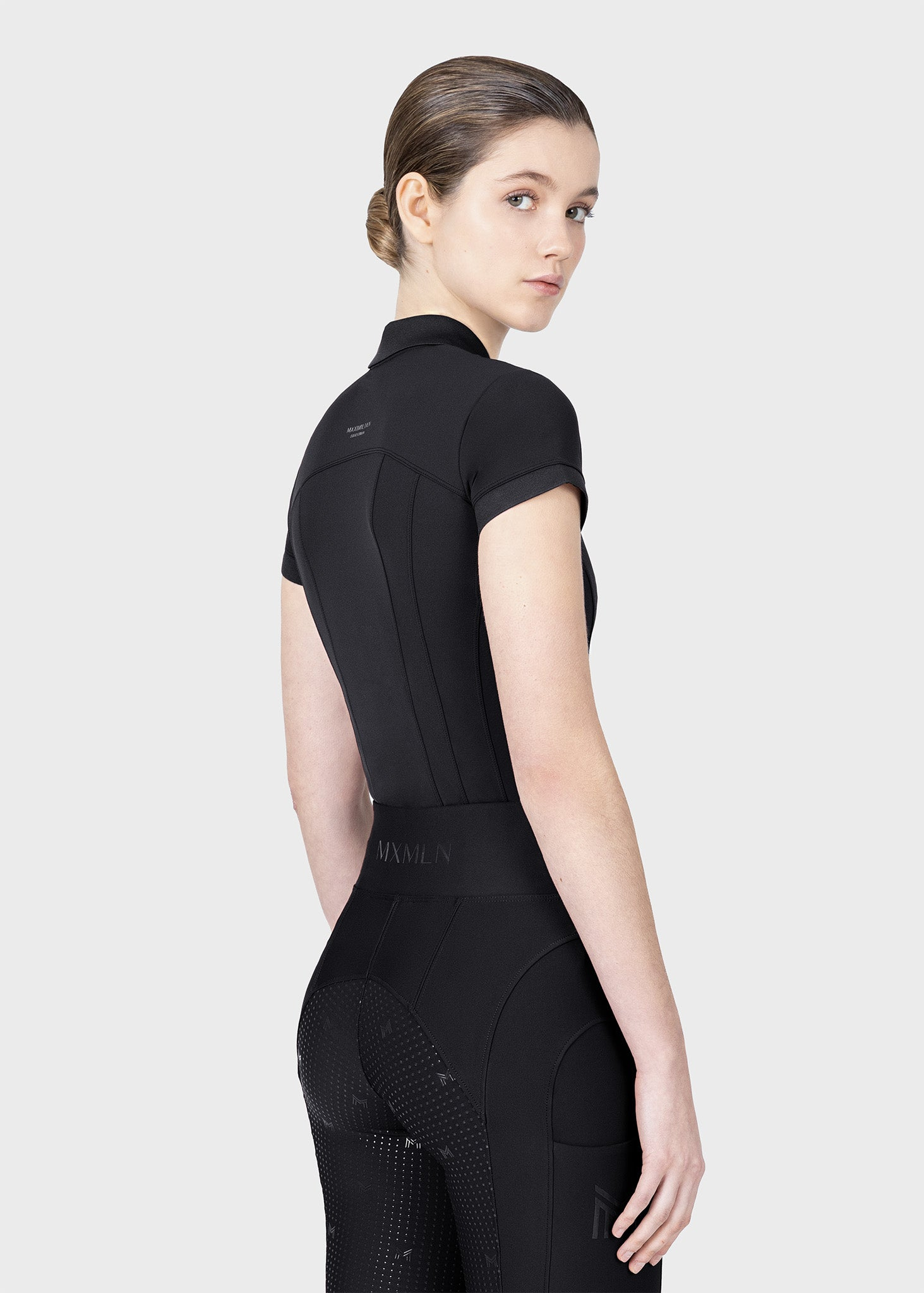 MAXIMILIAN EQUESTRIAN Arc Kurzarm Polo Shirt schwarz