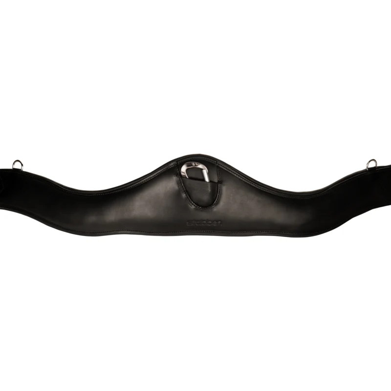 stübben Leather Girth Contour with Elastic on Both Sides, black