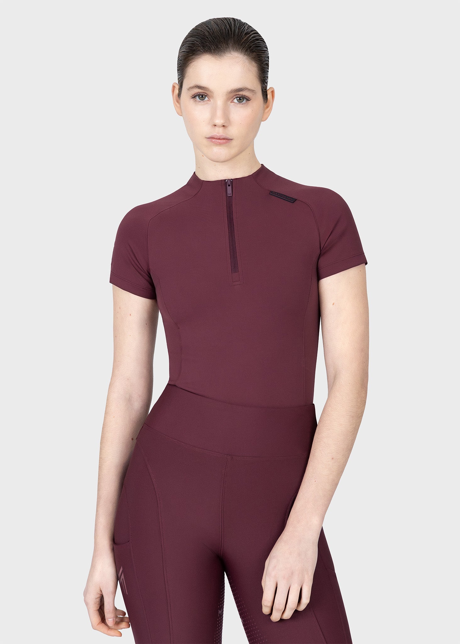 MAXIMILIAN EQUESTRIAN Origin Kurzarm Base Layer rosewood