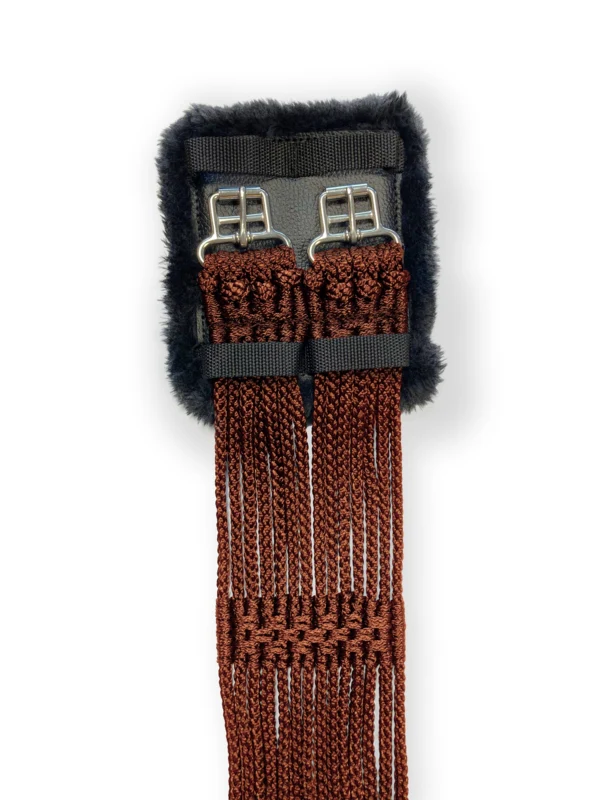 stübben Cord Girth with Padded Stainless Steel Buckles brown