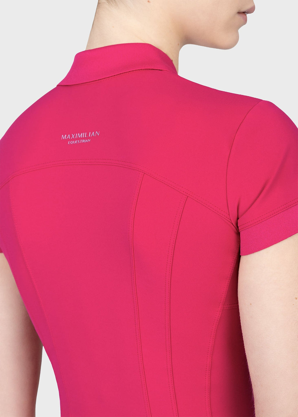MAXIMILIAN EQUESTRIAN Arc Kurzarm Polo Shirt cranberry