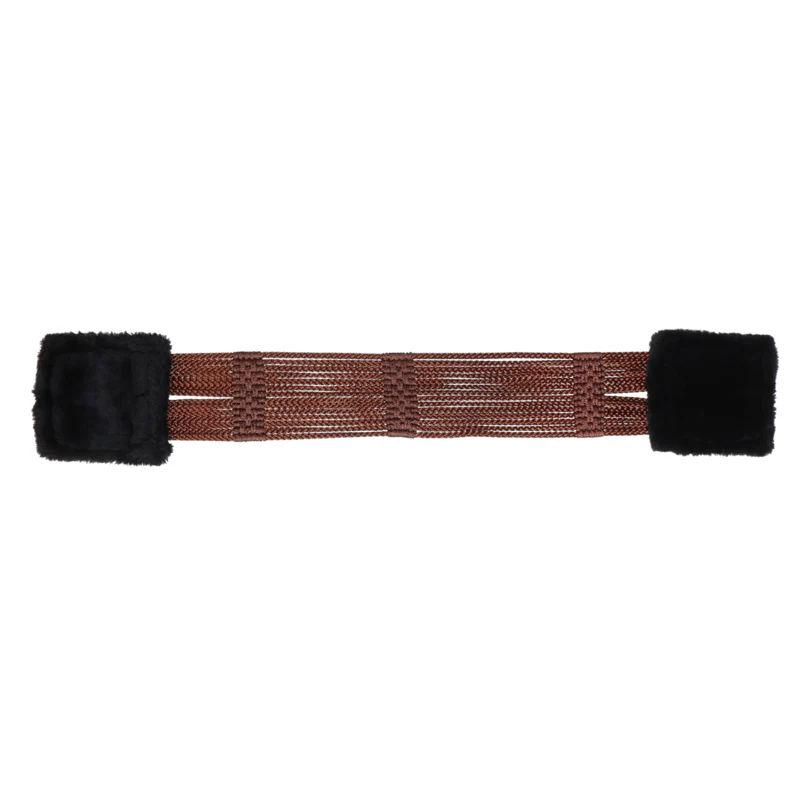 stübben Cord Girth with Padded Stainless Steel Buckles brown