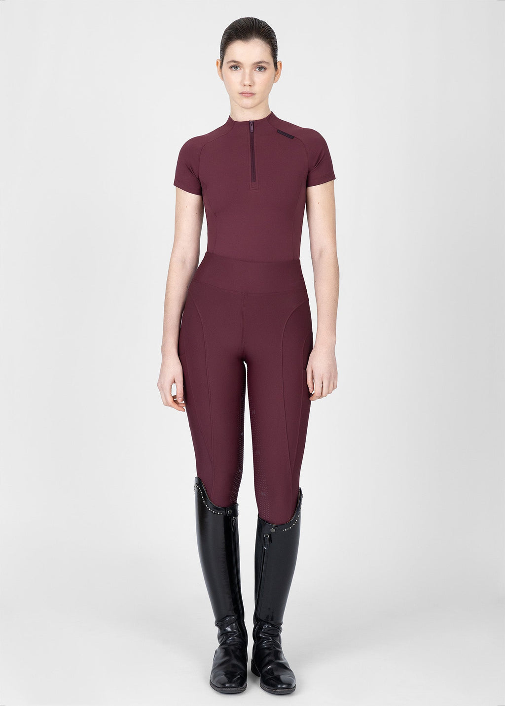 MAXIMILIAN EQUESTRIAN Origin Kurzarm Base Layer rosewood