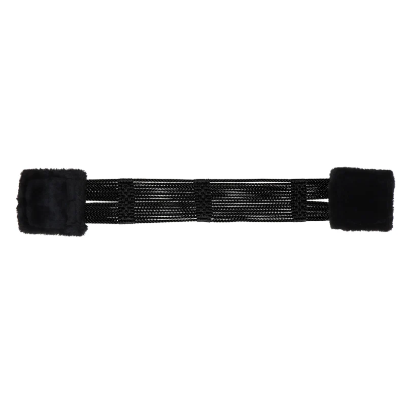 stübben cord girth with padded stainless steel buckles black