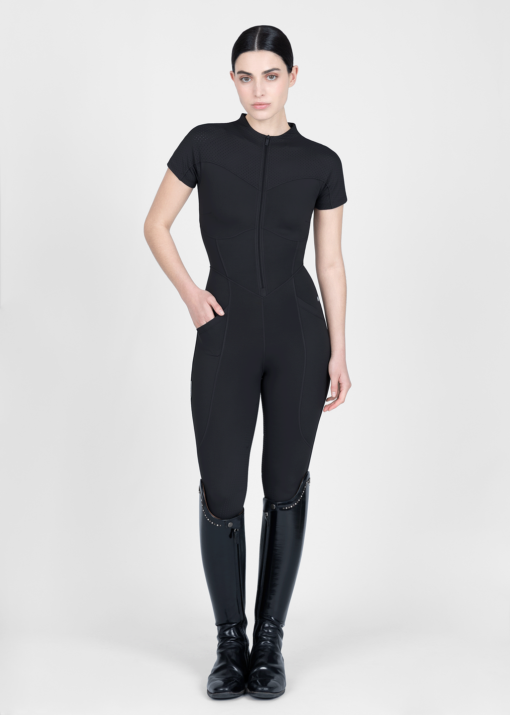 Maximilian Equestrian Air-Tech Riding Jumpsuit schwarz
