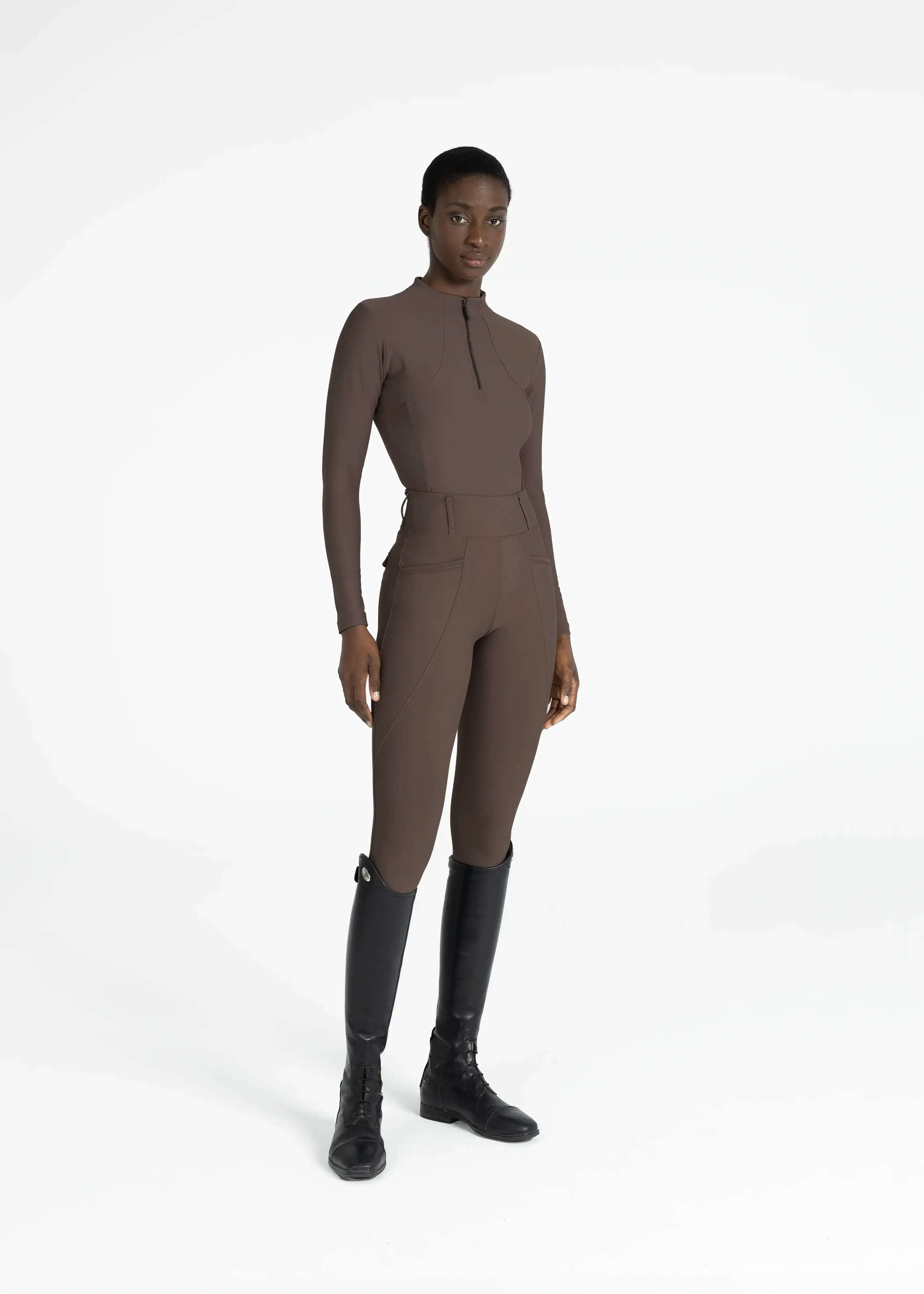 MAXIMILIAN EQUESTRIAN Pro Riding Leggings mocha