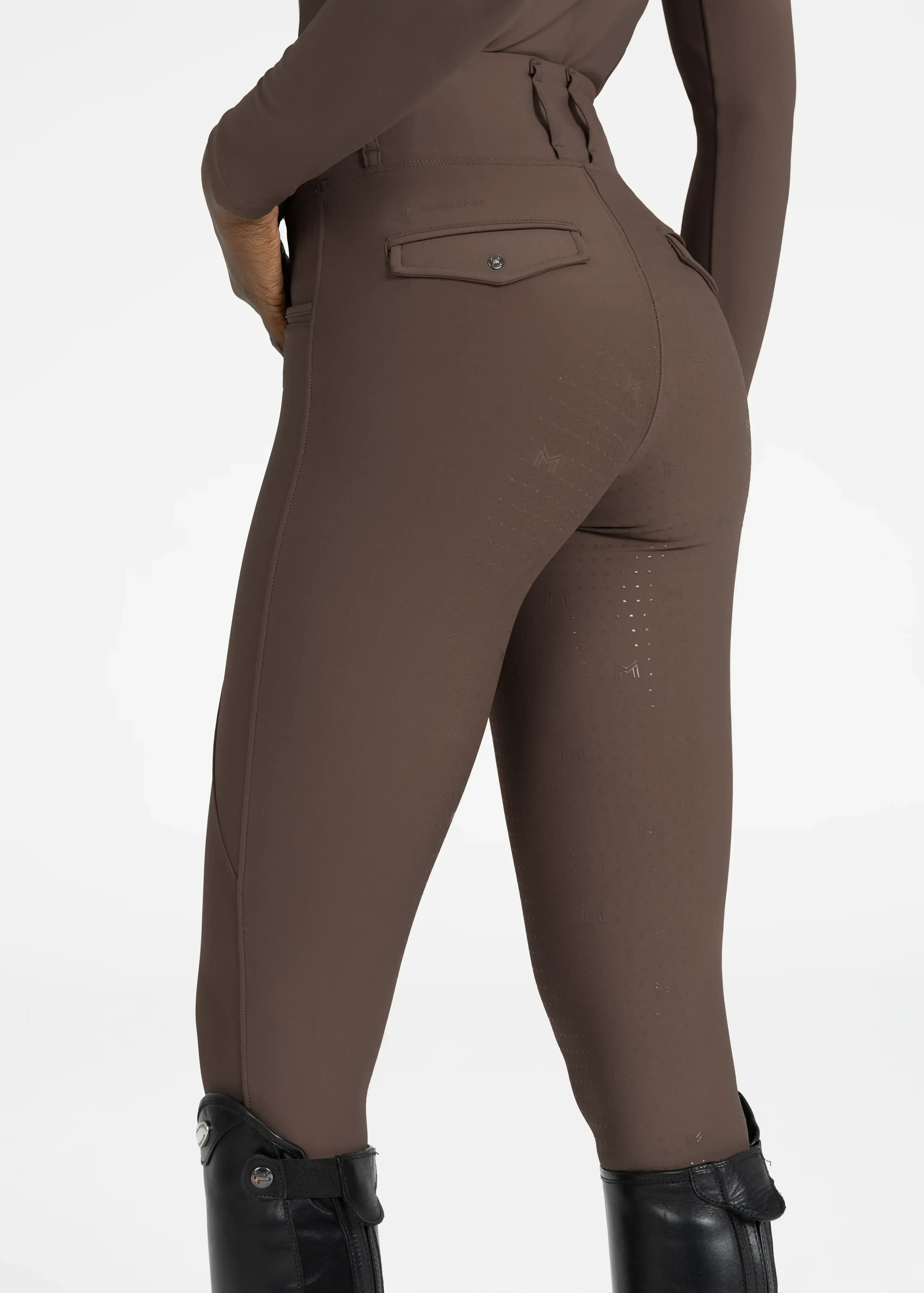 MAXIMILIAN EQUESTRIAN Pro Riding Leggings mocha