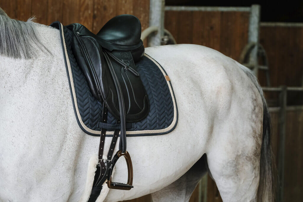 EQUITHÈME „SOFTY" SCHABRACKE petrolblau