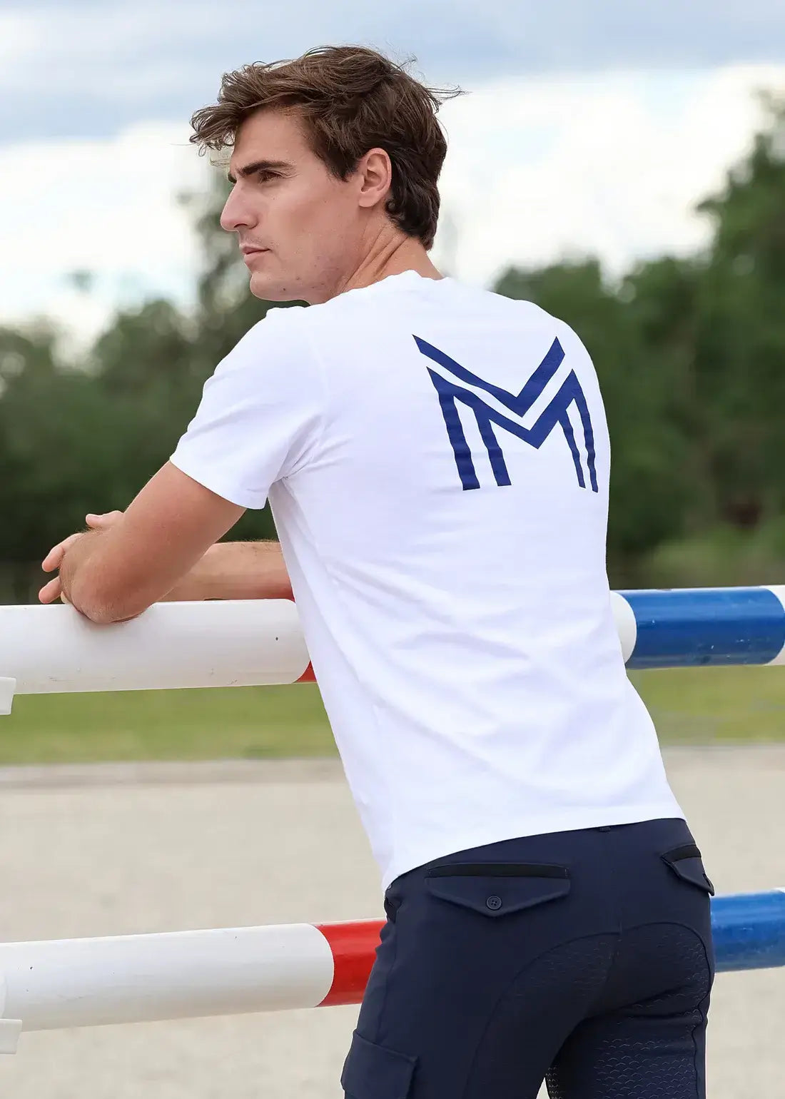MAXIMILIAN EQUESTRIAN Men Symbol T-Shirt White