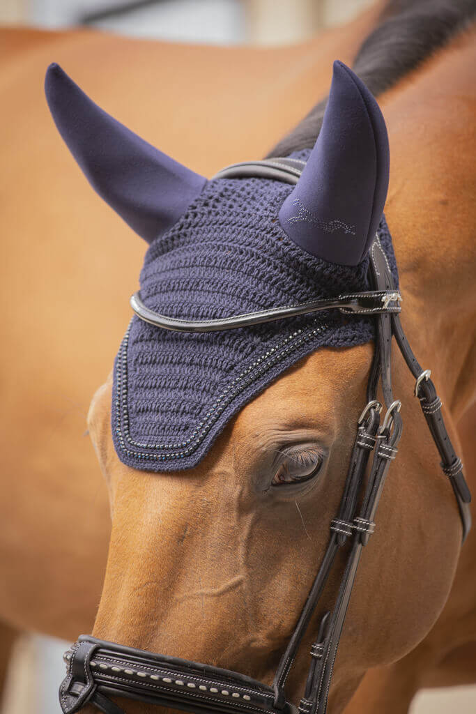 Penelope Fliegenhaube Soundless Strass navy