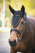 Penelope Rhinestone Fly Bonnet Black