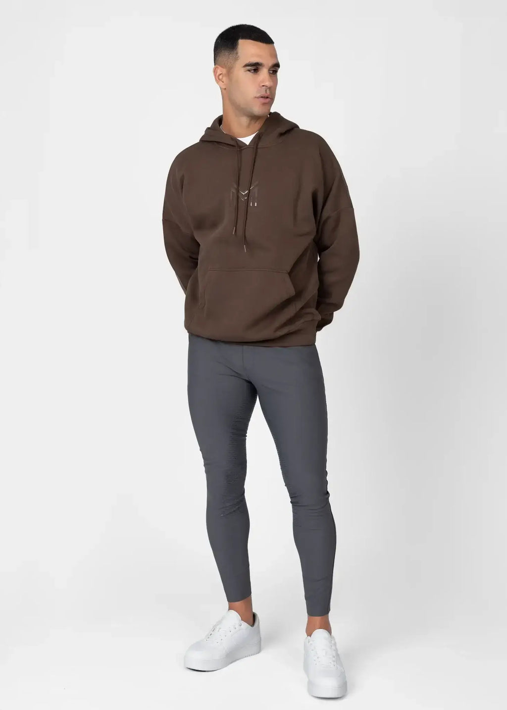 MAXIMILIAN EQUESTRIAN Men Icon Oversized Hoodie mocha