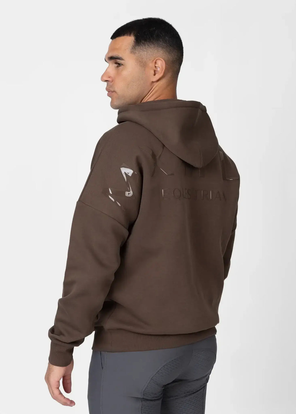 MAXIMILIAN EQUESTRIAN Men Icon Oversized Hoodie mocha