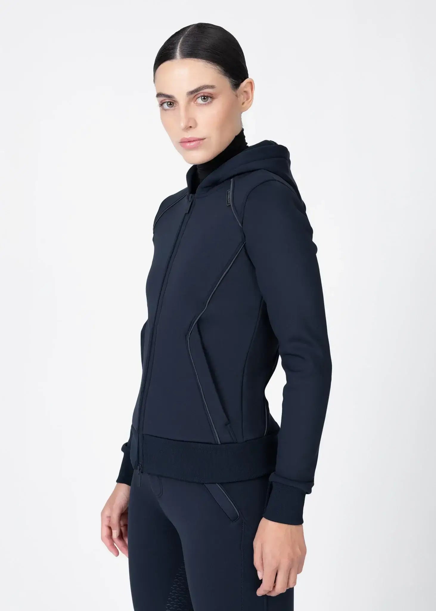 MAXIMILIAN EQUESTRIAN Arctic Zip Hoodie atlantic