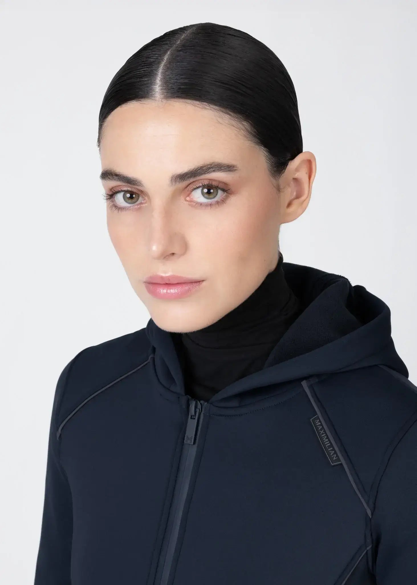 MAXIMILIAN EQUESTRIAN Arctic Zip Hoodie atlantic