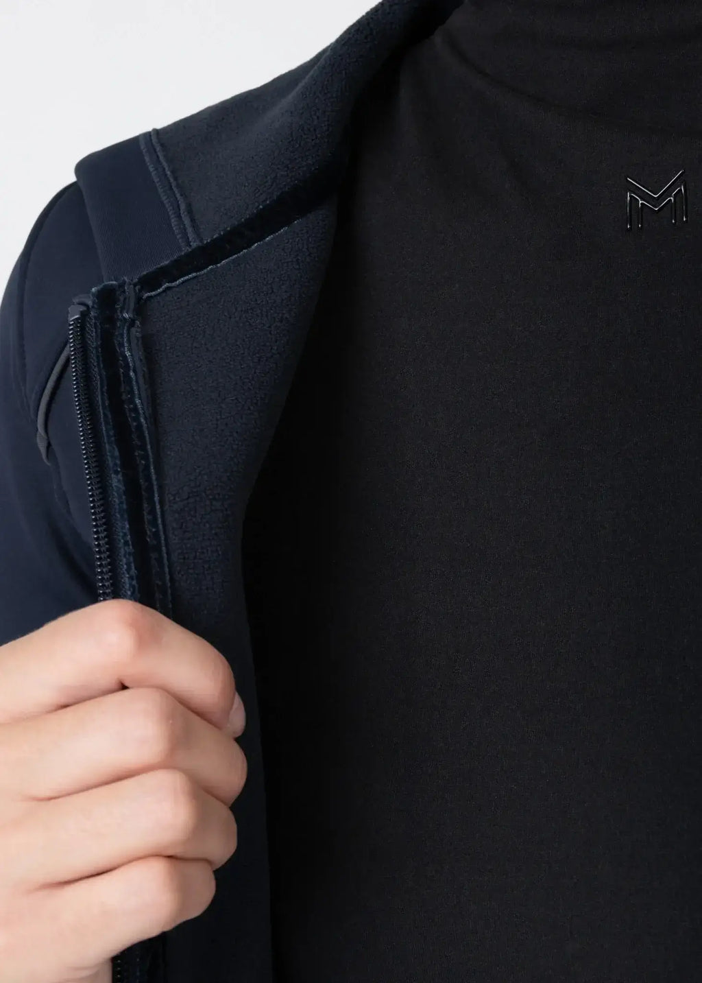 MAXIMILIAN EQUESTRIAN Arctic Zip Hoodie atlantic