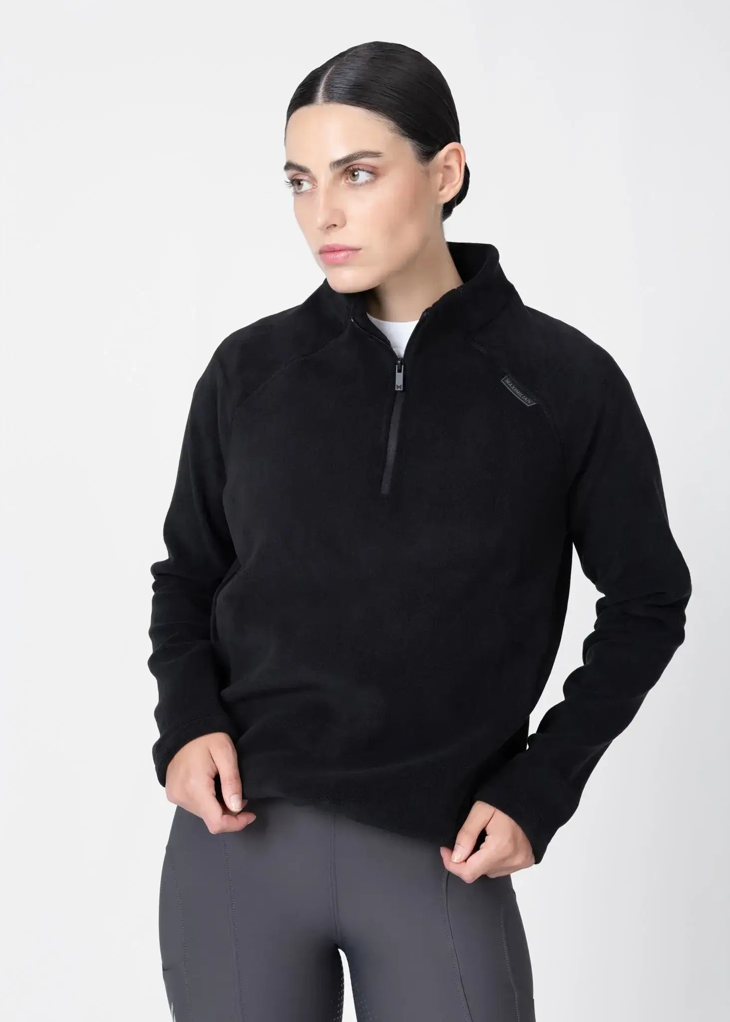 MAXIMILIAN EQUESTRIAN Versa Fleece Halfzip schwarz