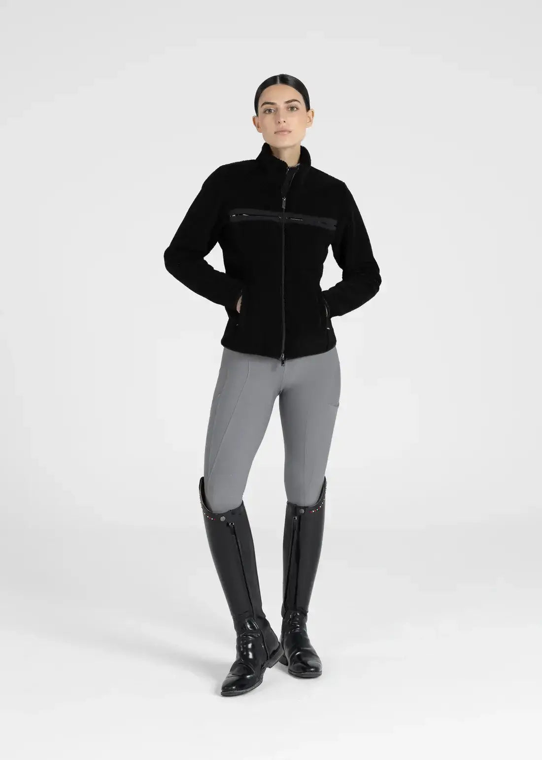 MAXIMILIAN EQUESTRIAN Ciara Teddy Jacke Black