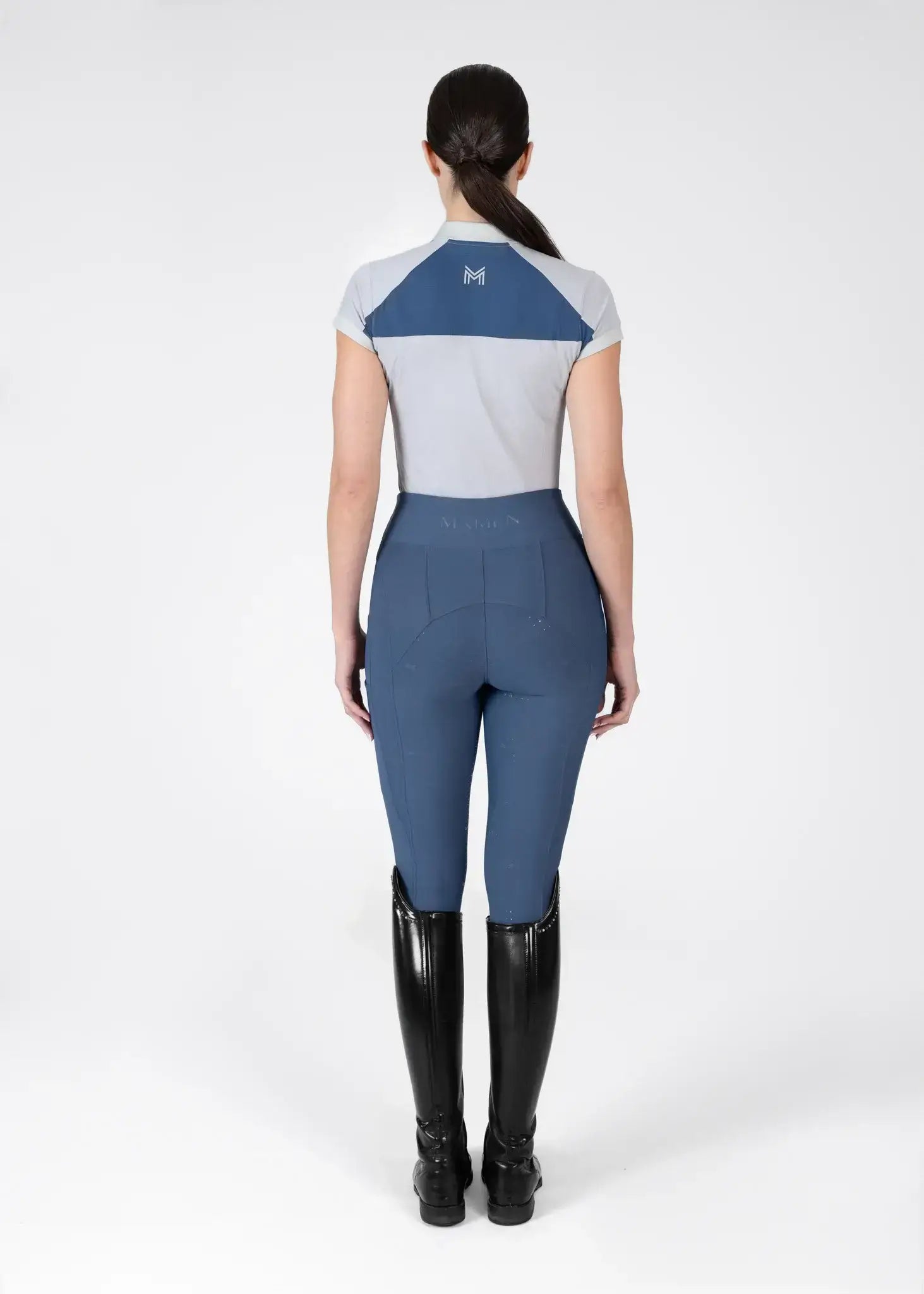 MAXIMILIAN EQUESTRIAN Aveen Polo Shirt grey sailor