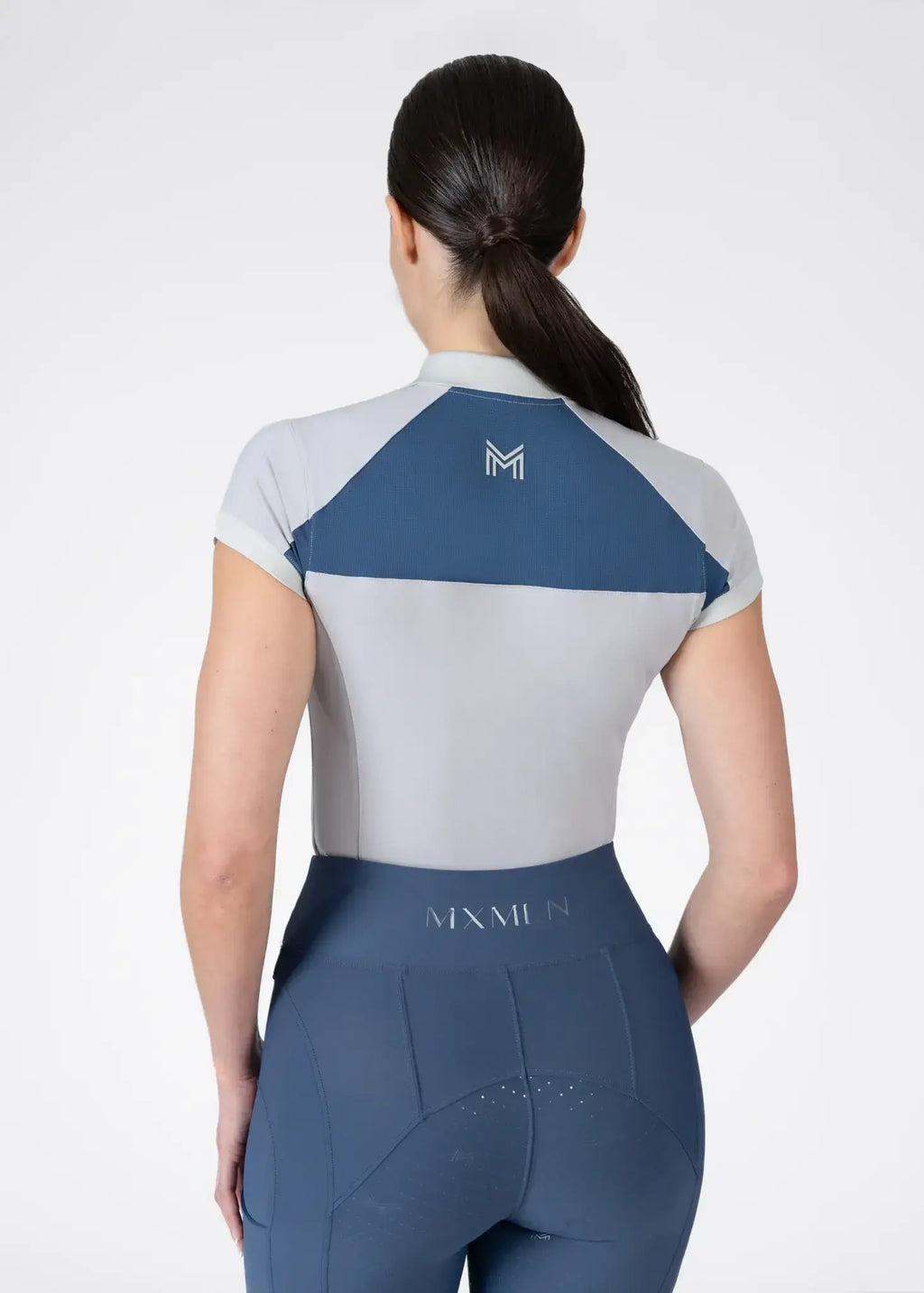 MAXIMILIAN EQUESTRIAN Aveen Polo Shirt grey sailor