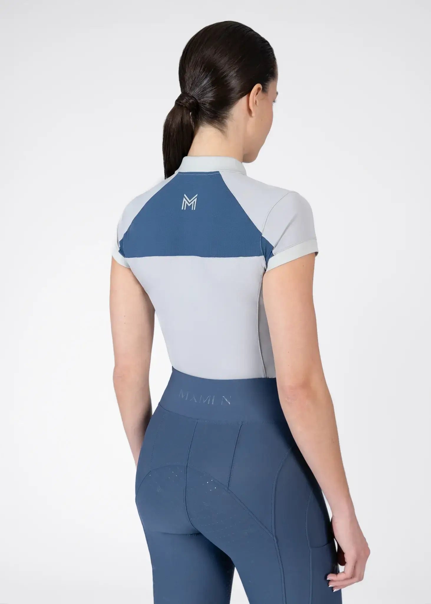 MAXIMILIAN EQUESTRIAN Aveen Polo Shirt grey sailor