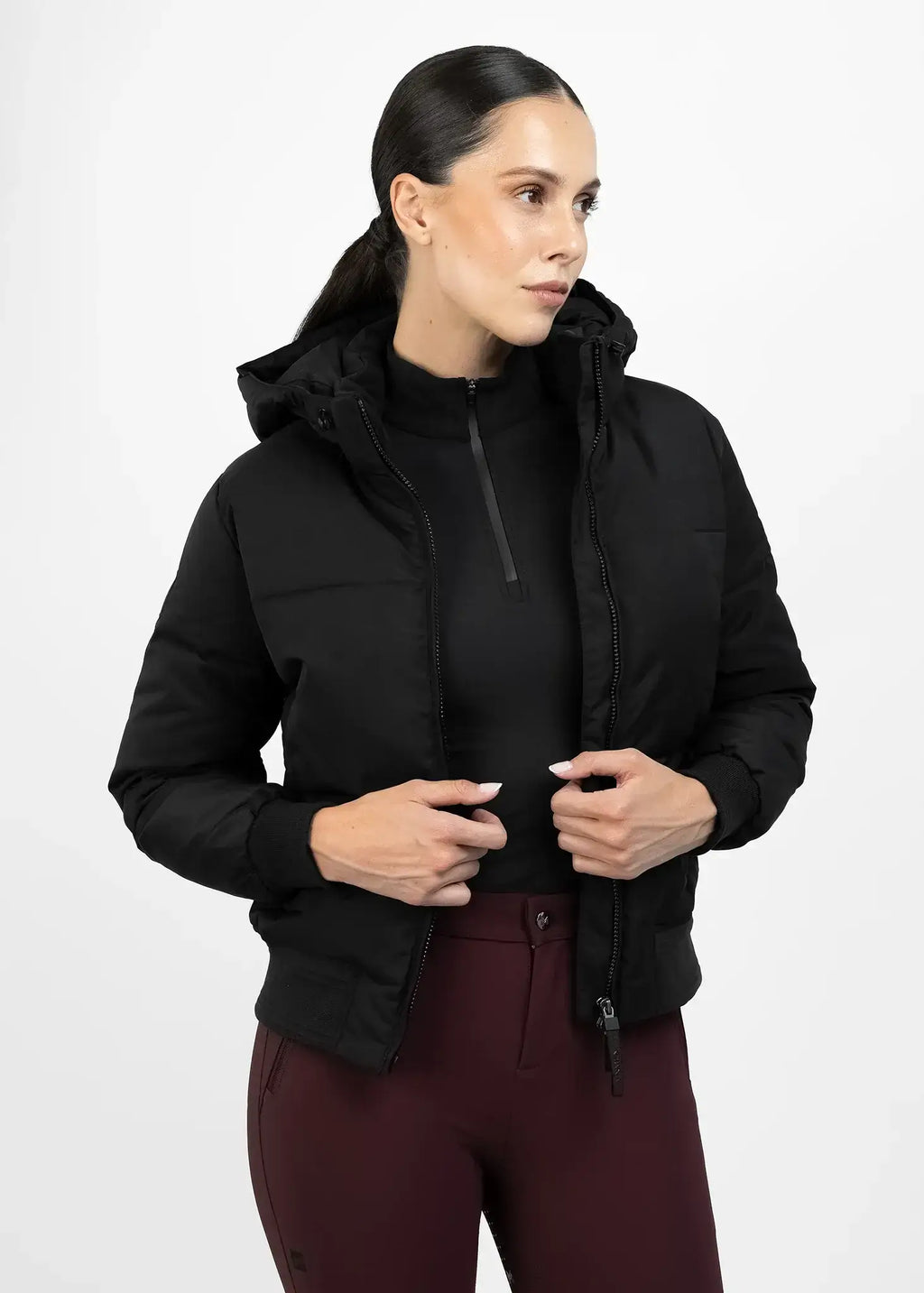 MAXIMILIAN EQUESTRIAN Stereo Puffer Jacke Schwarz