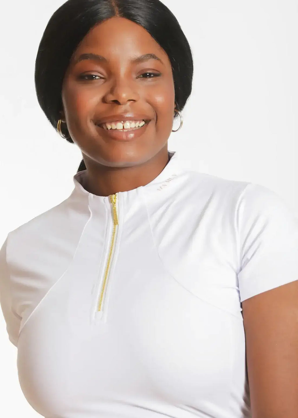 MAXIMILIAN EQUESTRIAN Kurzarm Shirt Base Layer white gold