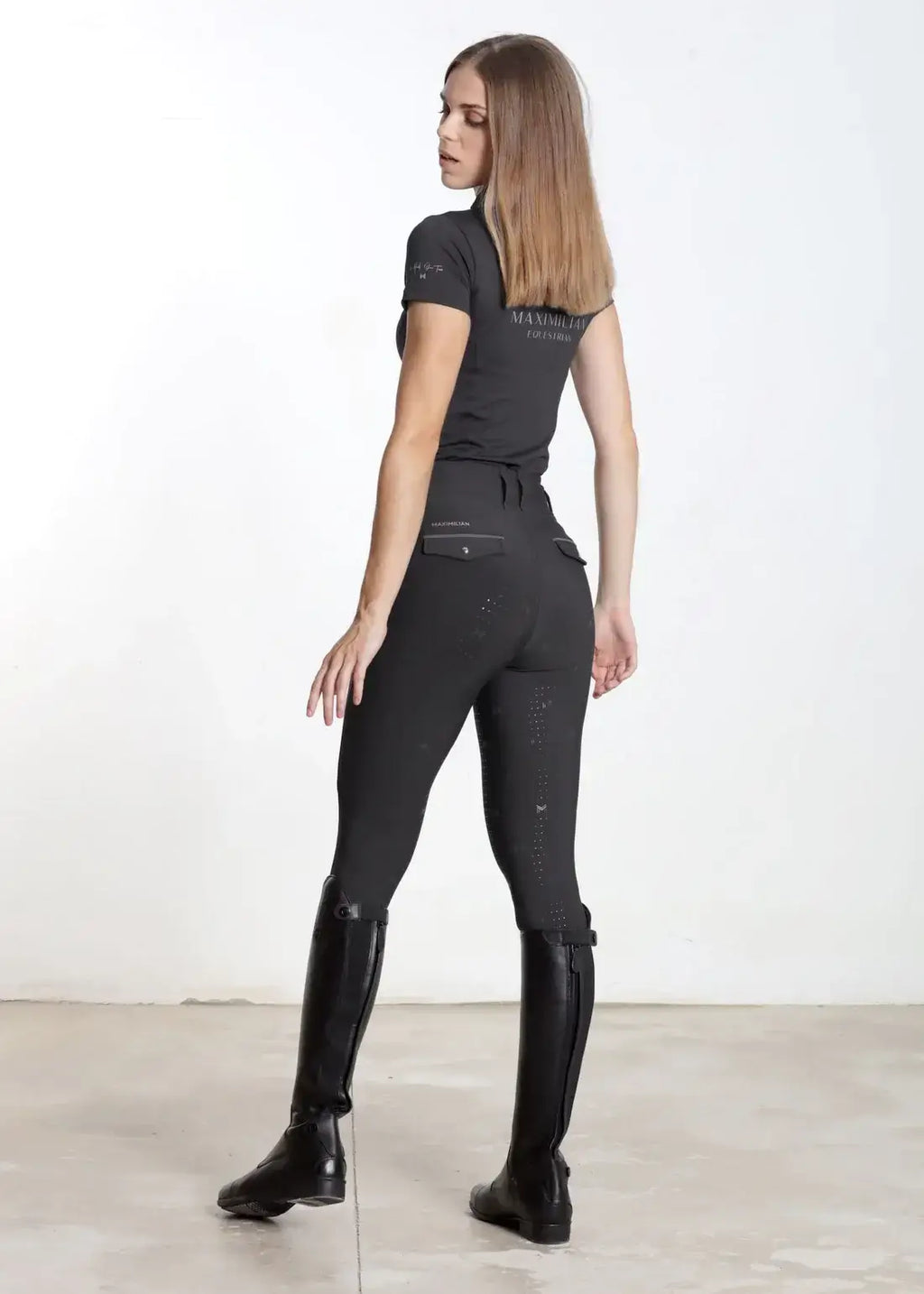 MAXIMILIAN EQUESTRIAN Pro Riding Leggings charcoal grey