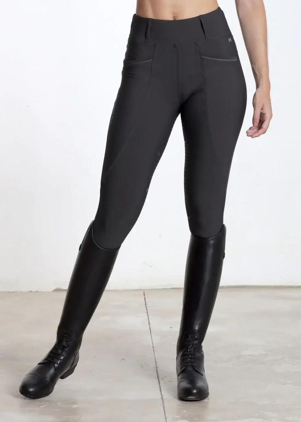 MAXIMILIAN EQUESTRIAN Pro Riding Leggings charcoal grey