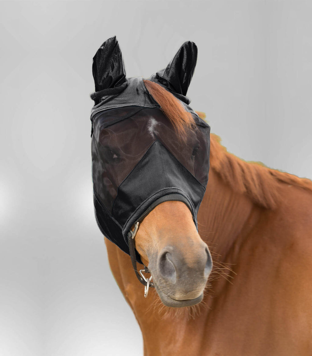 Premium Fliegenmaske mit Ohrenschutz