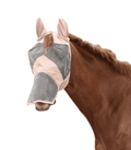 Premium Fly Mask with Ear and Nose Protection, Light Pink