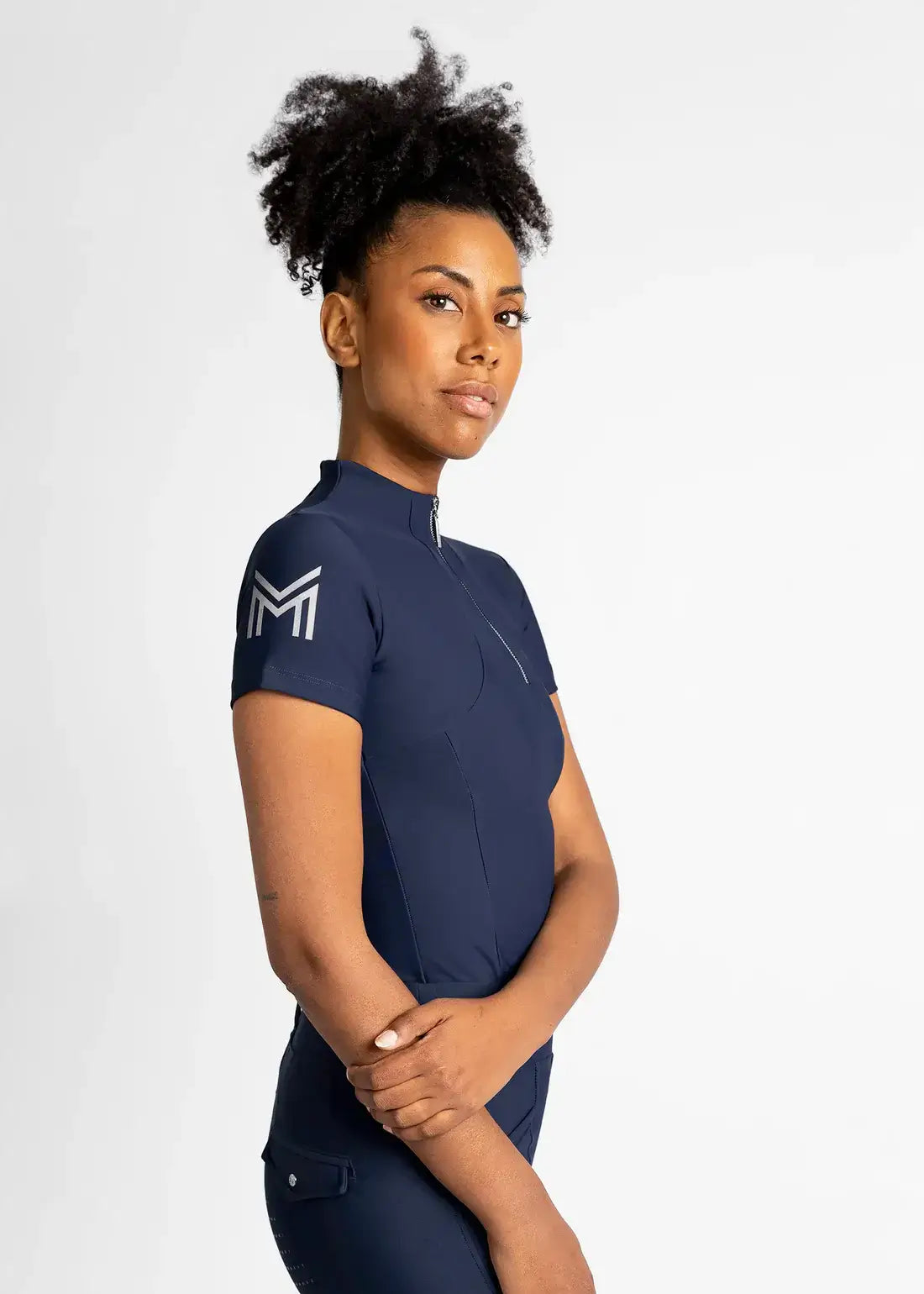 MAXIMILIAN EQUESTRIAN Kurzarm Shirt Base Layer navy
