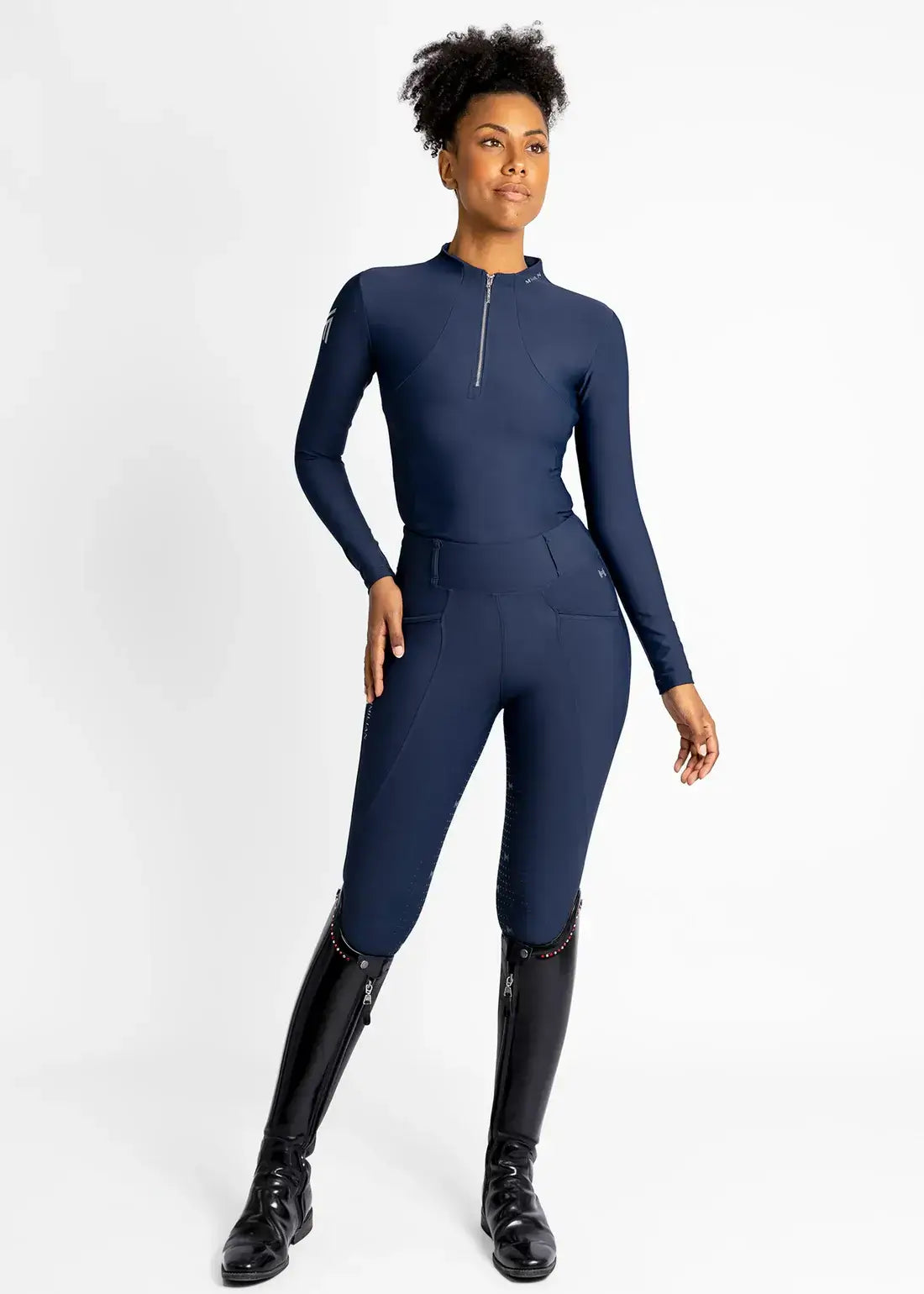 MAXIMILIAN EQUESTRIAN Langarm Base Layer navy