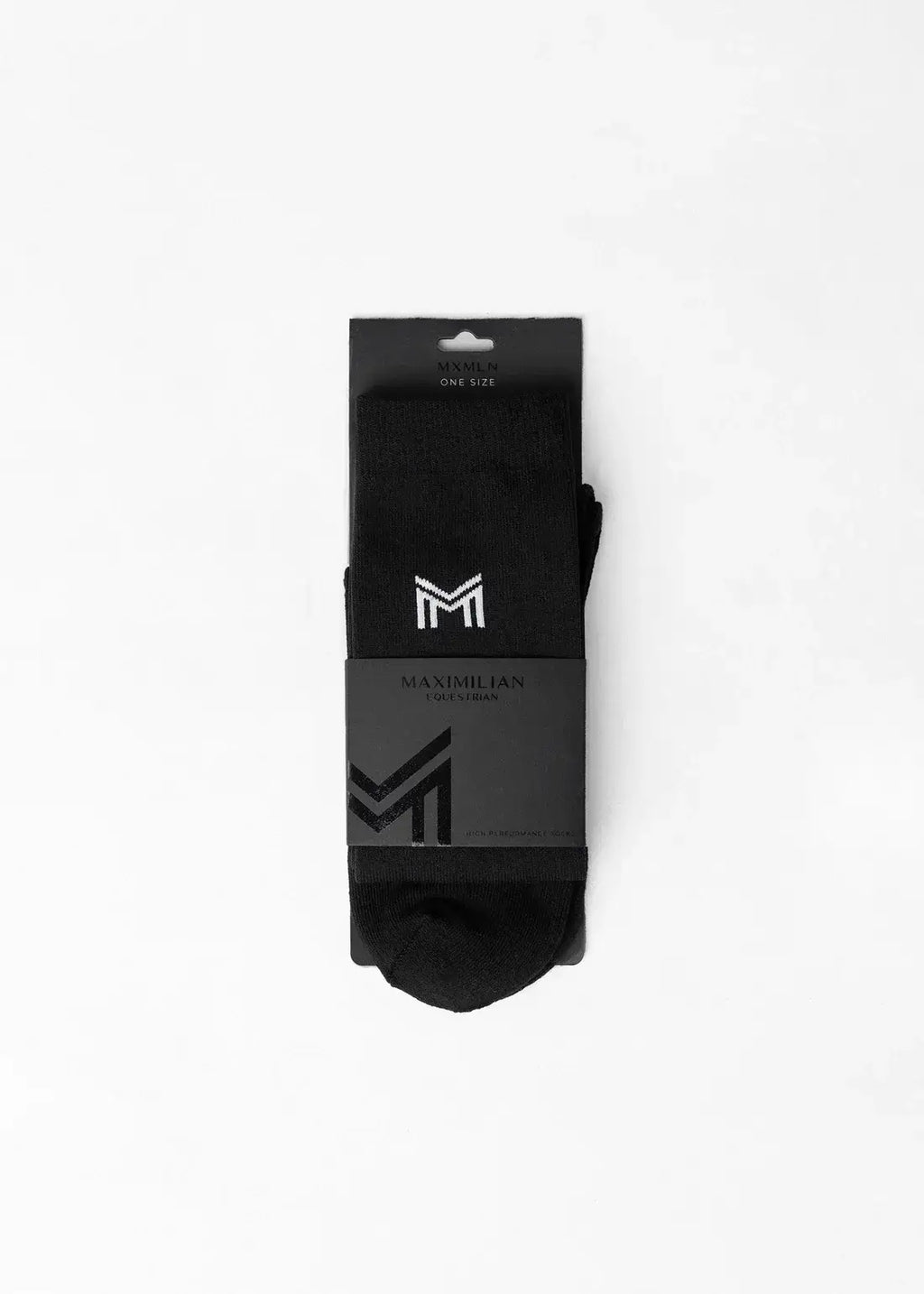 MAXIMILIAN EQUESTRIAN Flag Riding Socks black one size