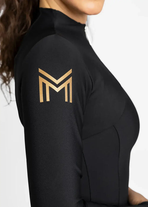 MAXIMILIAN EQUESTRIAN Long Sleeve Base Layer black/gold