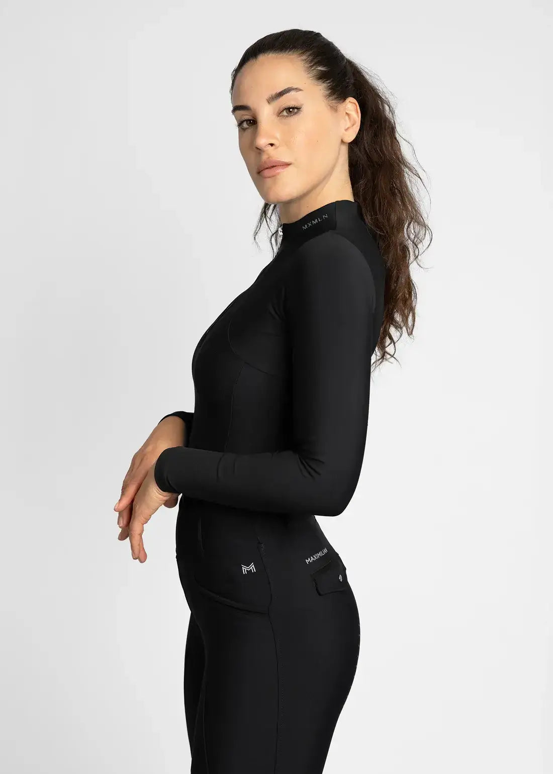 MAXIMILIAN EQUESTRIAN Langarm Base Layer black/silver