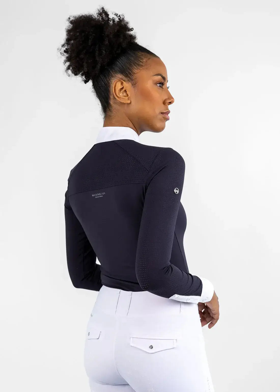 MAXIMILIAN EQUESTRIAN Langarm Air Show Shirt navy