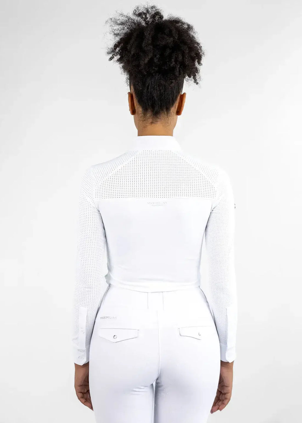 MAXIMILIAN EQUESTRIAN Langarm Air Show Shirt white