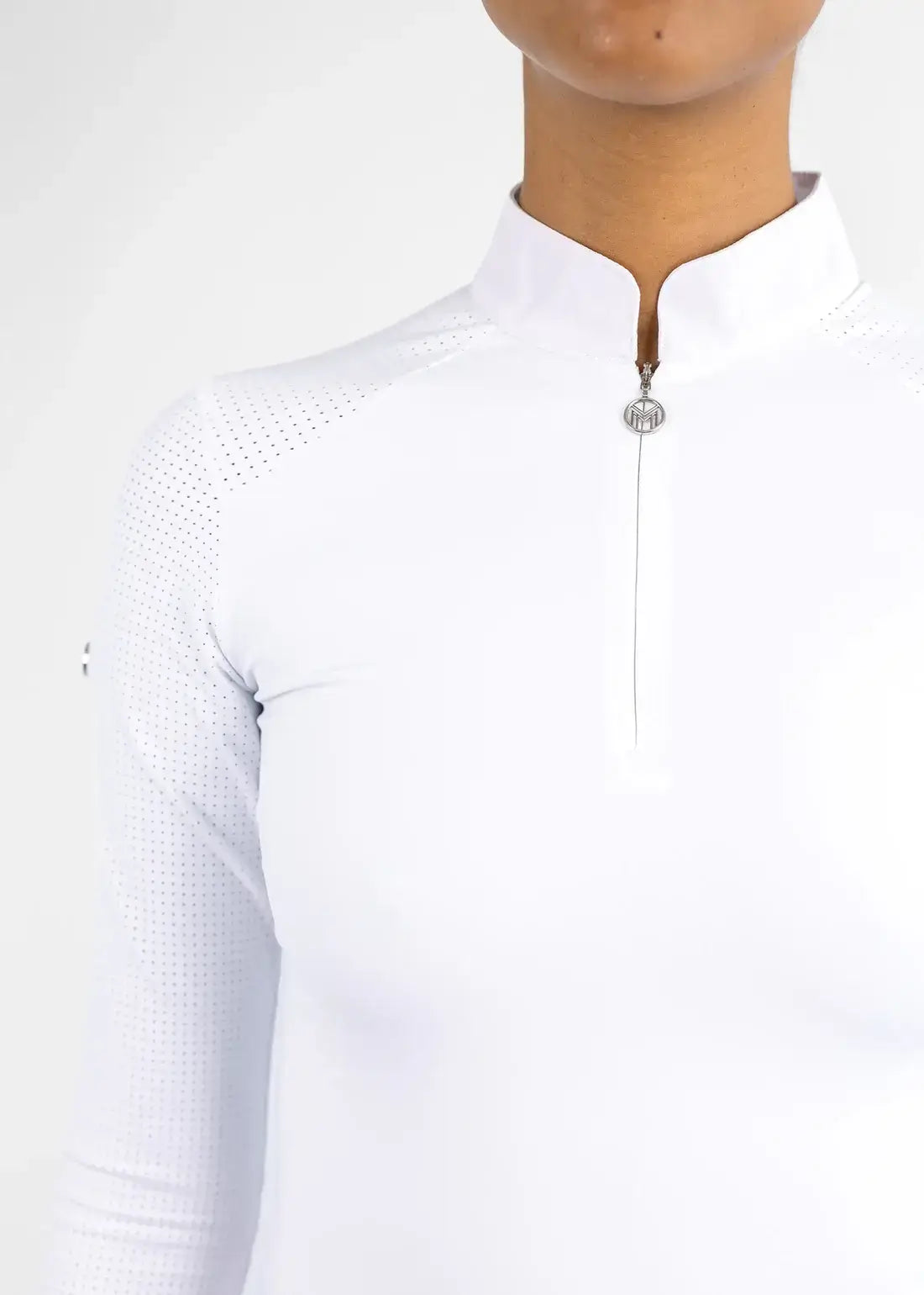 MAXIMILIAN EQUESTRIAN Langarm Air Show Shirt white