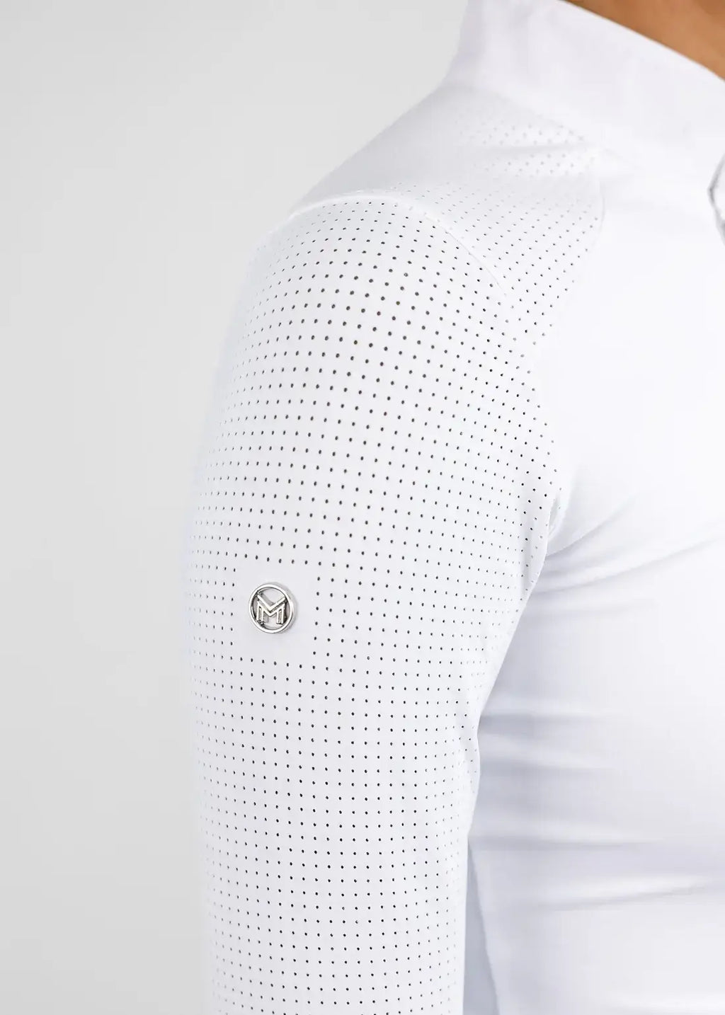 MAXIMILIAN EQUESTRIAN Langarm Air Show Shirt white