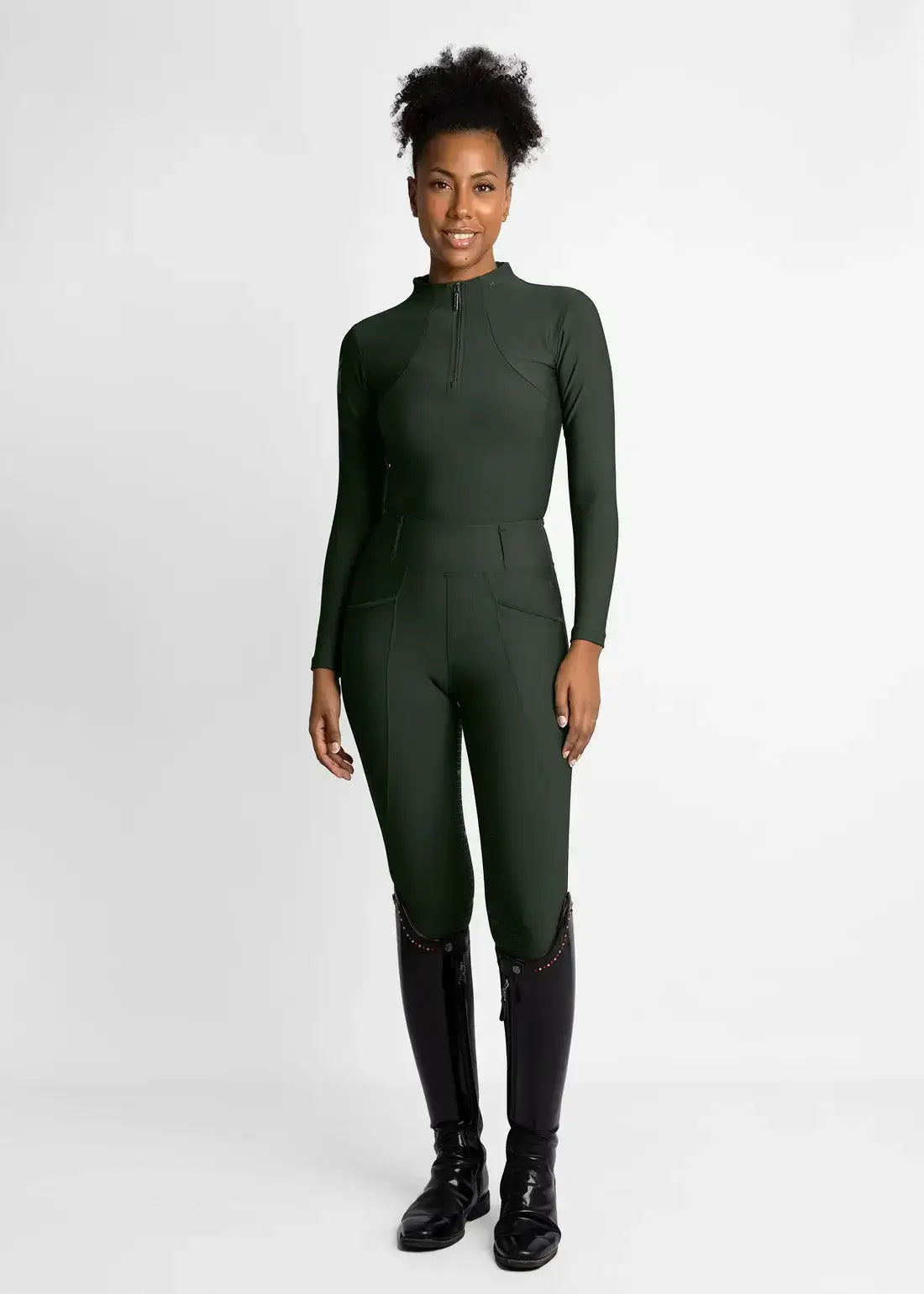 MAXIMILIAN EQUESTRIAN Langarm Base Layer hunter green