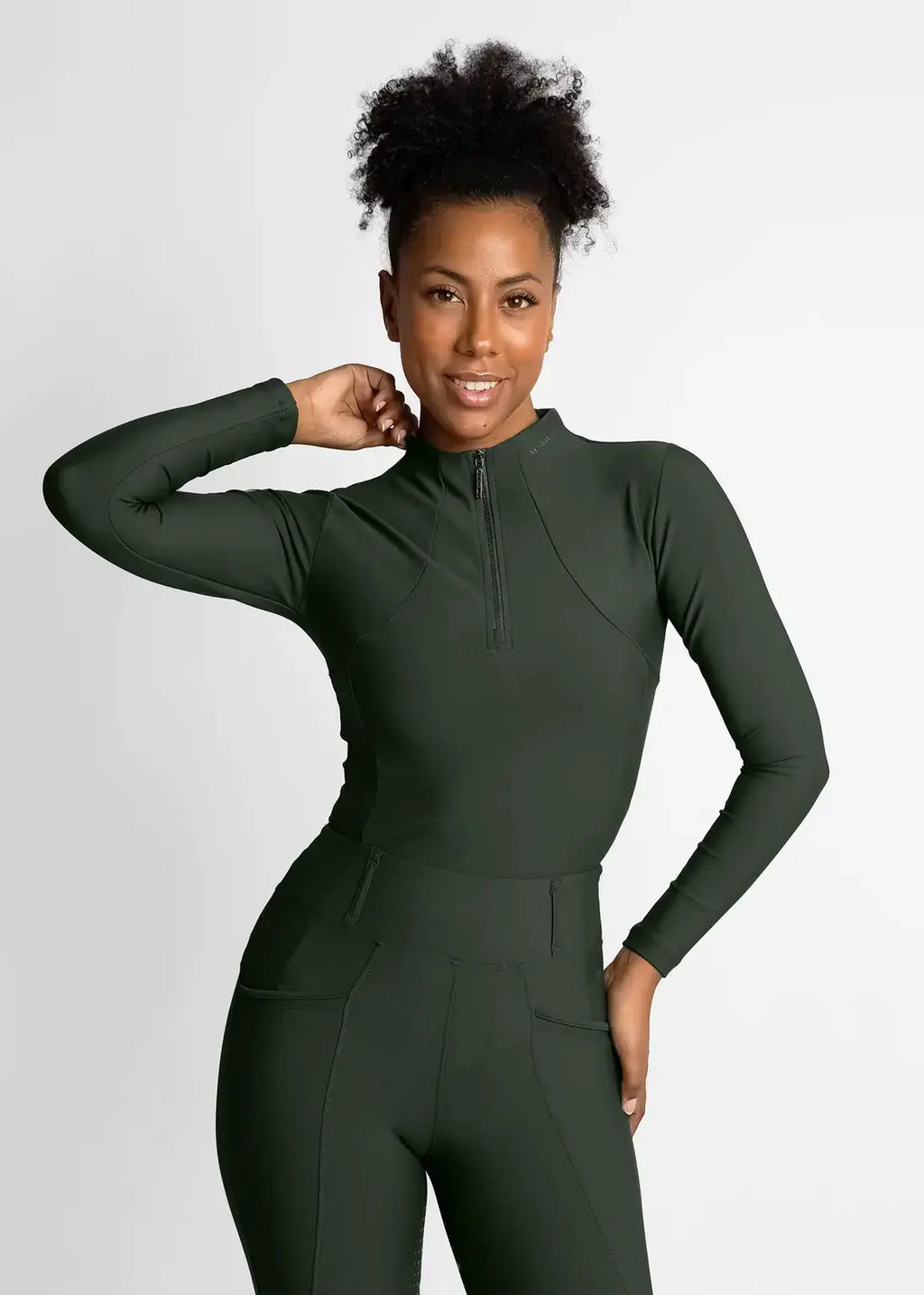 MAXIMILIAN EQUESTRIAN Langarm Base Layer hunter green