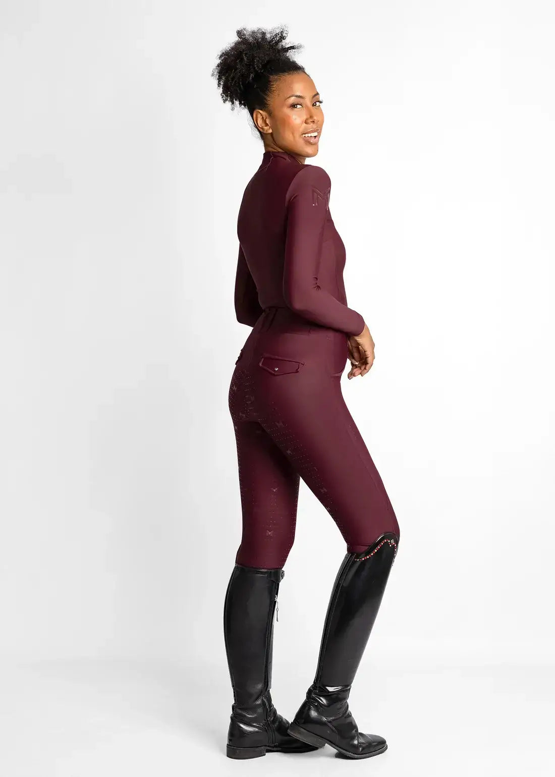 MAXIMILIAN EQUESTRIAN Langarm Base Layer burgundy